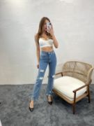 6025 KOT PANTOLON-MAVİ resmi